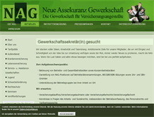 Tablet Screenshot of neue-assekuranz-gewerkschaft.de